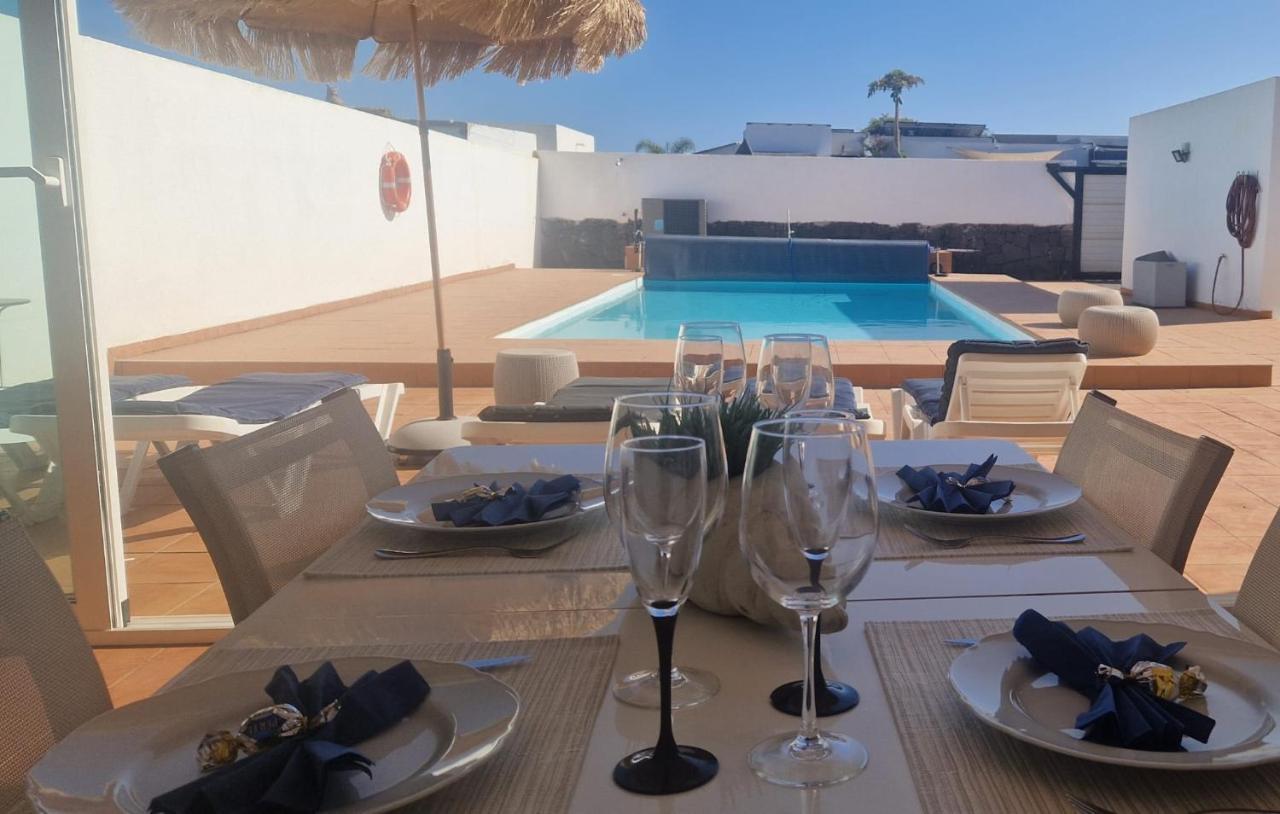 Villa Baroli Amplia Piscina Privada Climatizada Playa Blanca  Esterno foto